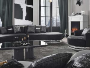 Secret Silver Sofa Set