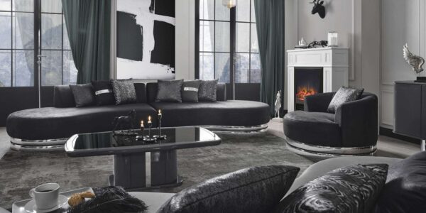 Secret Silver Sofa Set